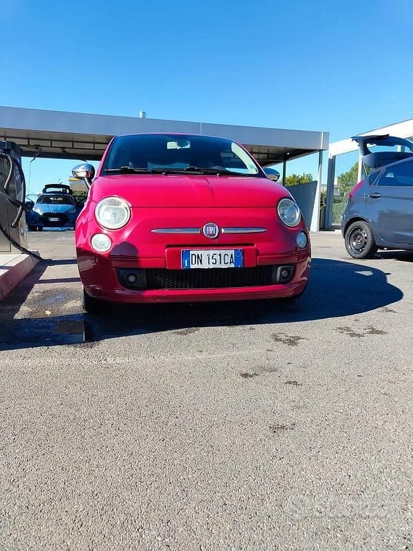 Usata Fiat 500 Pop 69 CV (50 kW) 2009 Rosso Cabrio