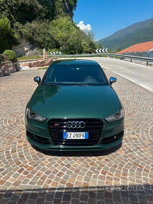 Usata Audi S3 Ambiente 300 CV (220 kW) 2015 Verde Berlina