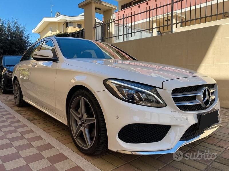 Usata Mercedes C200 Premium 136 CV (100 kW) 2017 Bianco Station wagon