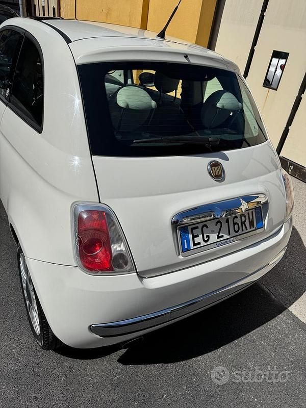 Usata Fiat 500 69 CV (50 kW) 2011 Bianco Cabrio