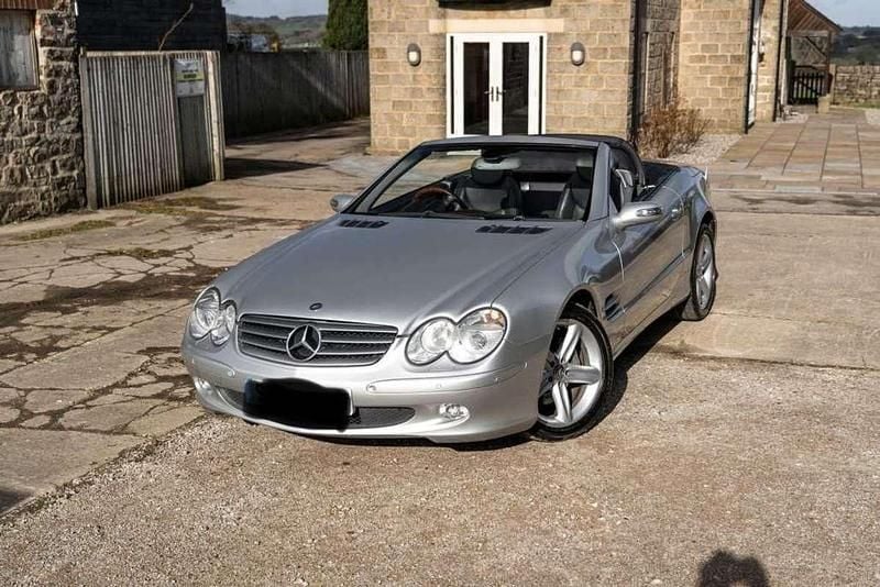 Usata Mercedes SL500 306 CV (225 kW) 2003 Argento Cabrio
