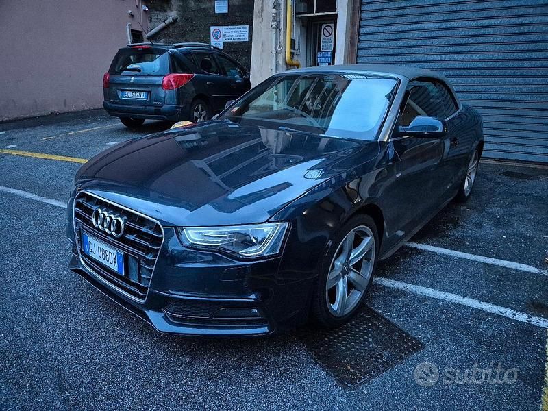 Usata Audi A5 Cabriolet Business Plus 177 CV (130 kW) 2014 Blu Cabrio