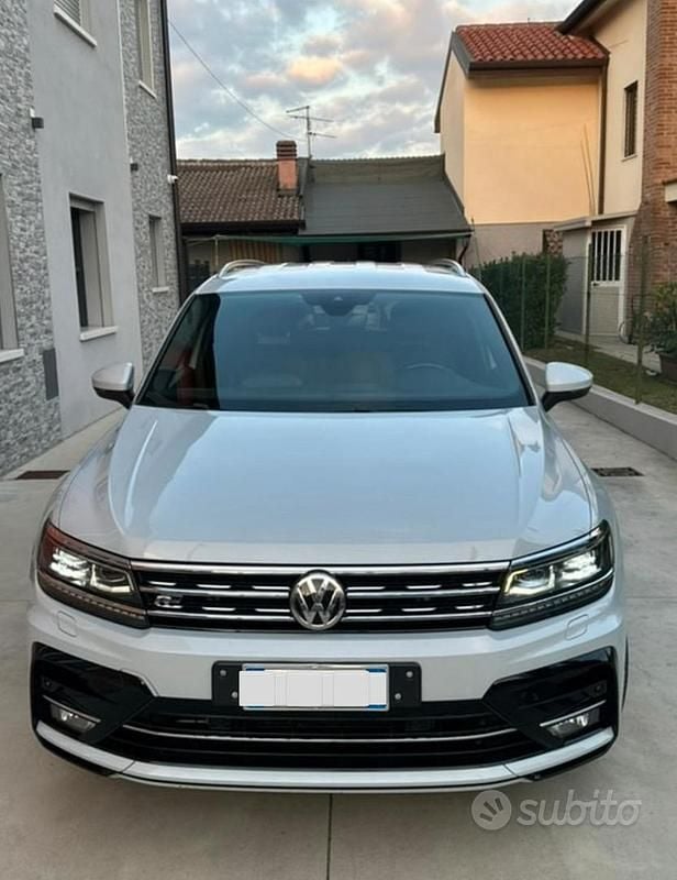 Usata VW Tiguan Allspace R-line 150 CV (110 kW) 2019 Bianco SUV