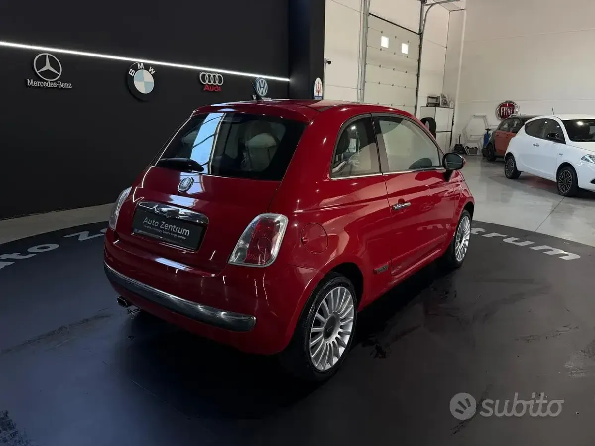 Usata Fiat 500 Lounge 75 CV (55 kW) 2008 Rosso Berlina