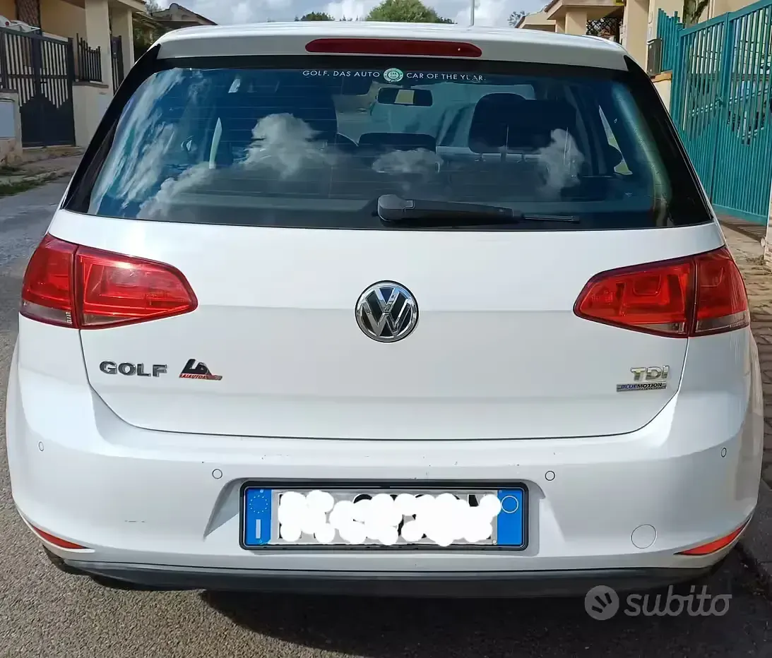 Usata VW Golf VII Sound 90 CV (66 kW) 2014 Bianco Berlina