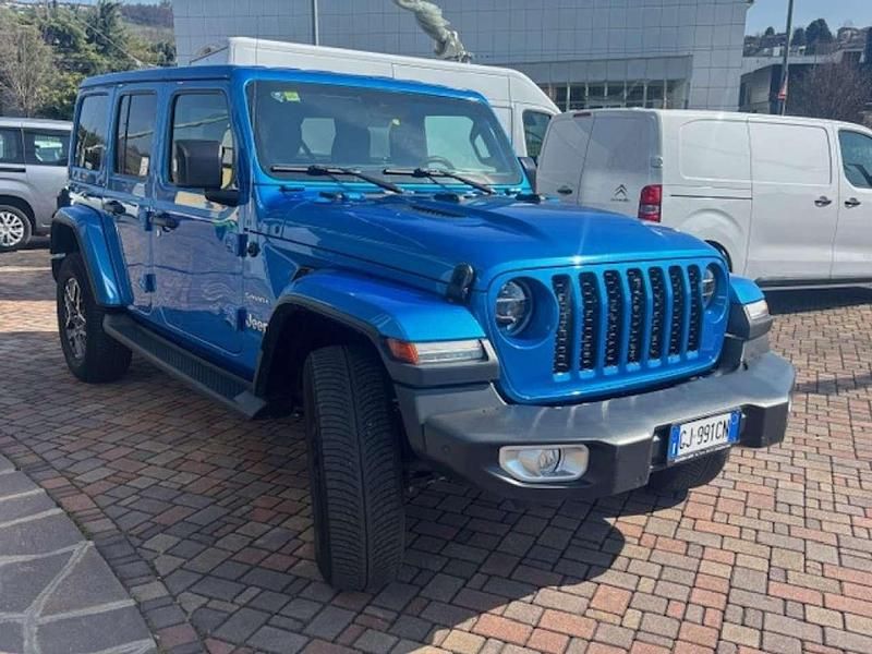 Usata Jeep Wrangler Unlimited Sahara 272 CV (200 kW) 2022 Blu SUV