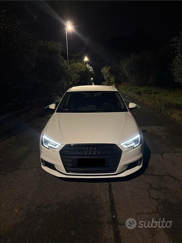 Usata Audi A3 Sport 116 CV (85 kW) 2019 Bianco Berlina