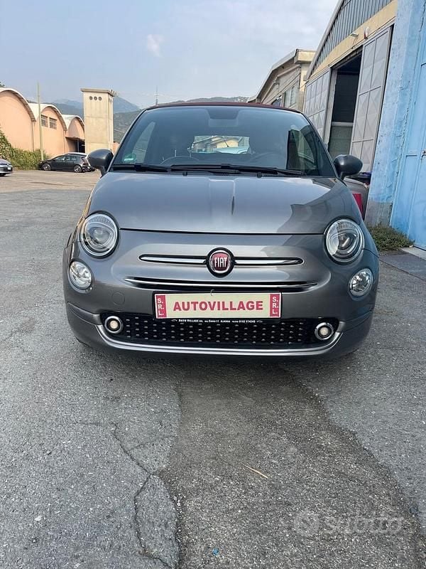 Usata Fiat 500C Lounge 69 CV (50 kW) 2019 Grigio Cabrio