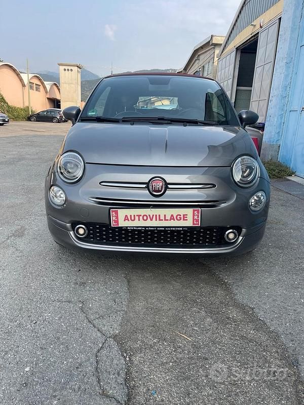 Grigio Usata 2019 Fiat 500C Lounge Cabrio | 9990 € (Super prezzo) - Immagine 1/4
