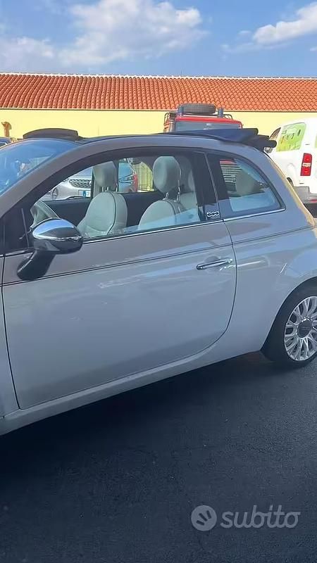 Usata Fiat 500 69 CV (50 kW) 2018 Bianco Cabrio