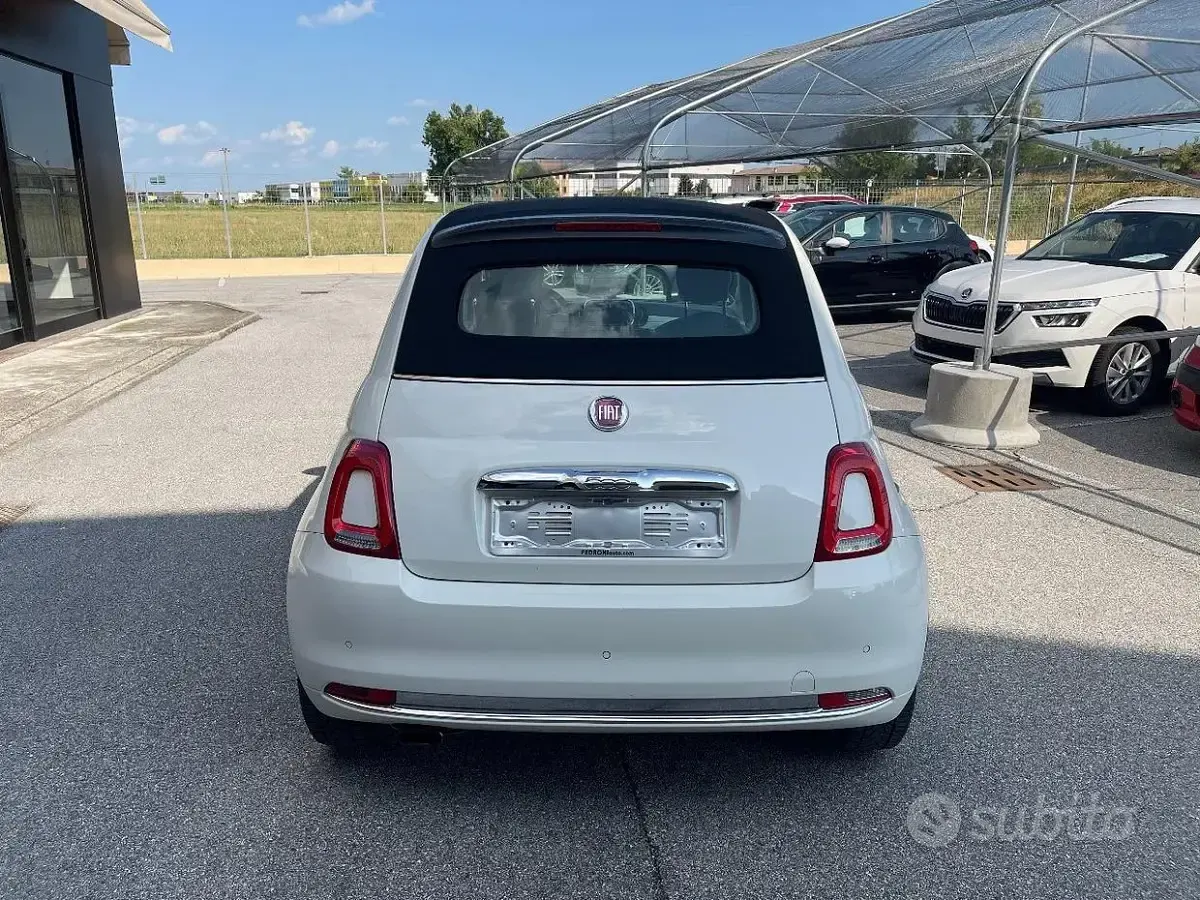 Usata Fiat 500C Lounge 69 CV (50 kW) 2016 Bianco Cabrio