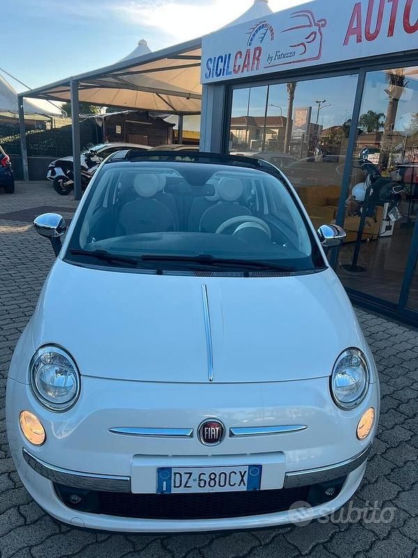 Begagnad Fiat 500C Rock 75 HK (55 kW) 2009 Vit Cab