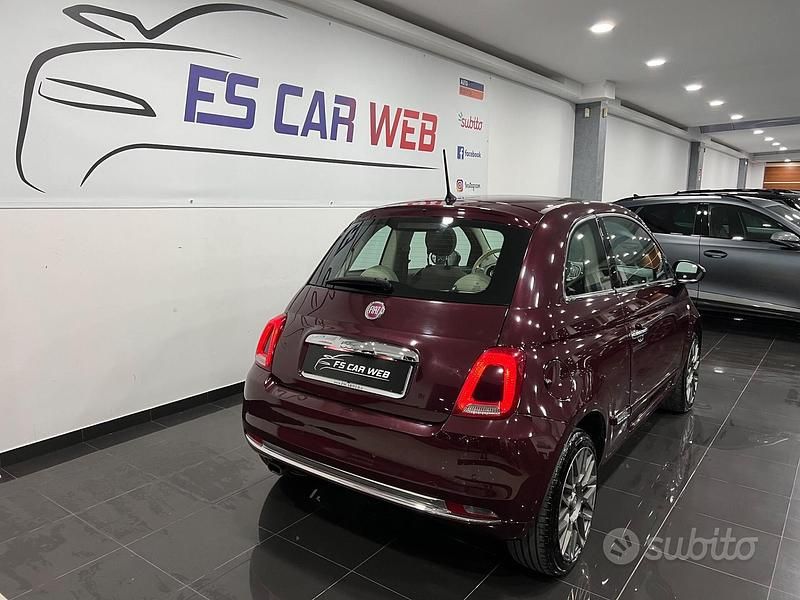 Usata Fiat 500 Lounge 69 CV (50 kW) 2016 Viola Utilitaria