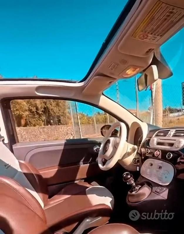 Usata Fiat 500C 75 CV (55 kW) 2010 Blu Cabrio