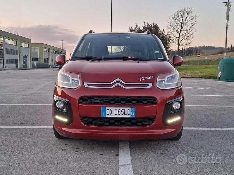 Usata Citroën C3 Picasso Seduction 95 CV (69 kW) 2014 Rosso Monovolume