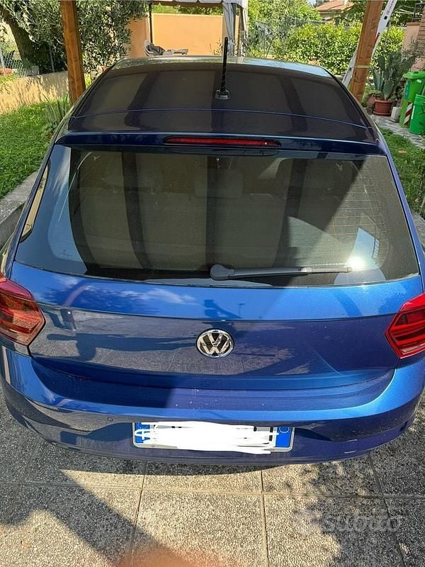 Usata VW Polo 95 CV (69 kW) 2019 Blu Utilitaria