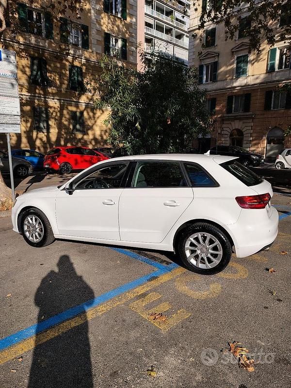 Usata Audi A3 Ambiente 110 CV (80 kW) 2016 Bianco Berlina
