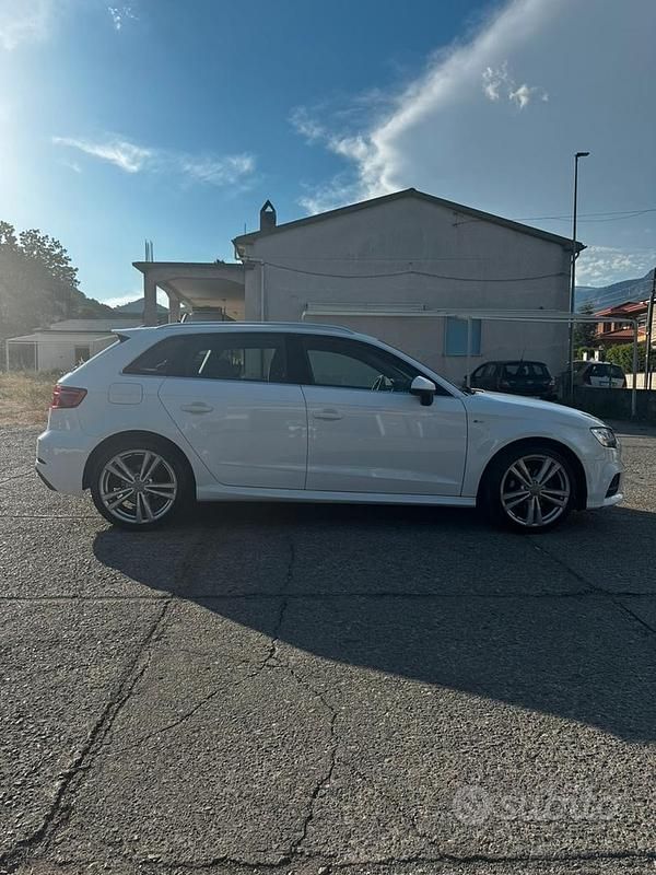 Usata Audi A3 S-Line 116 CV (85 kW) 2019 Bianco Berlina