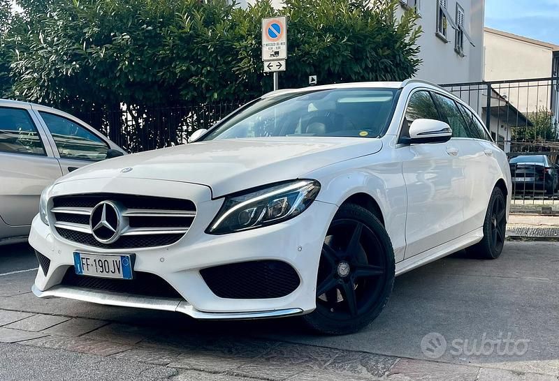 Usata Mercedes C250 AMG 204 CV (150 kW) 2016 Bianco Station wagon