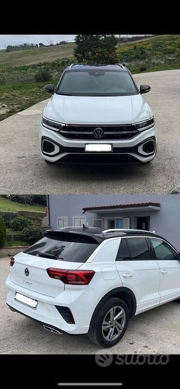 Bianco Usata 2022 VW T-Roc SUV | 21.000 € (Buon prezzo) - Immagine 1/4