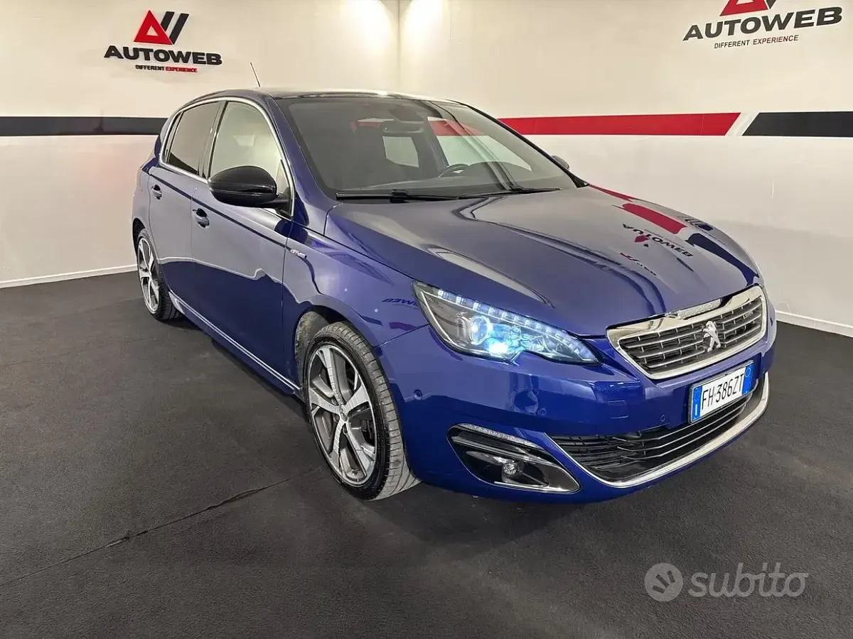 Usata Peugeot 308 GT-line 150 CV (110 kW) 2017 Blu Berlina