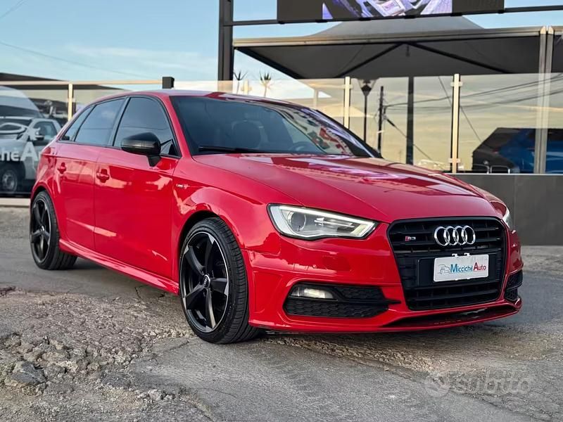 Usata Audi A3 S-Line 184 CV (135 kW) 2016 Rosso Berlina