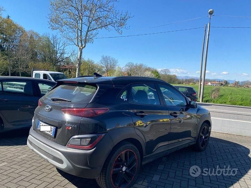 Usata Hyundai Kona N Line 120 CV (88 kW) 2022 Nero SUV
