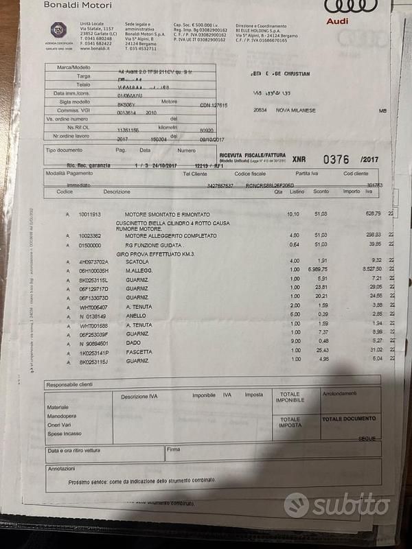 Usata Audi A4 211 CV (155 kW) 2010 Station wagon