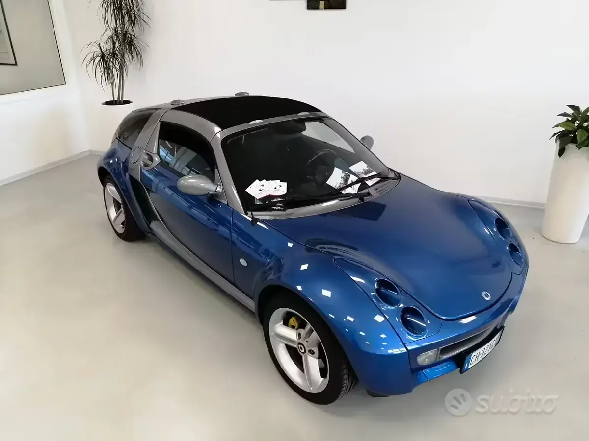 Usata Smart Roadster Passion 82 CV (60 kW) 2003 Blu Cabrio