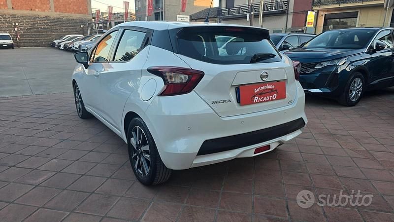 Usata Nissan Micra Tekna 90 CV (66 kW) 2019 Bianco Utilitaria