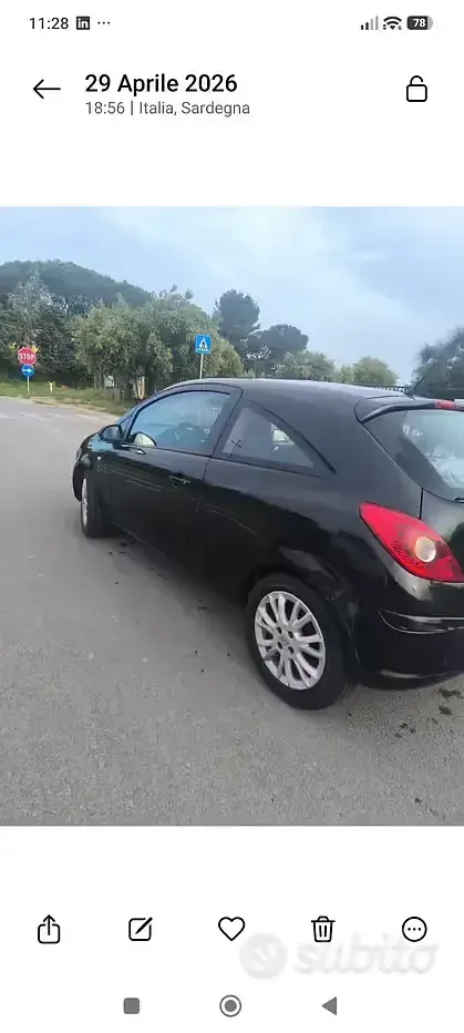 Usata Opel Corsa 60 CV (44 kW) 2009 Nero Utilitaria