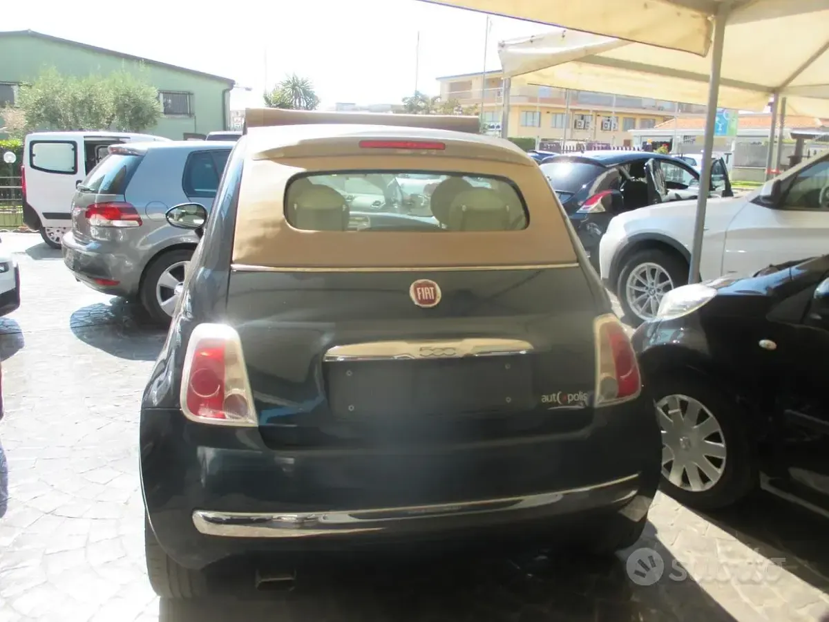 Usata Fiat 500 85 CV (62 kW) 2015 Bluazzurro Cabrio