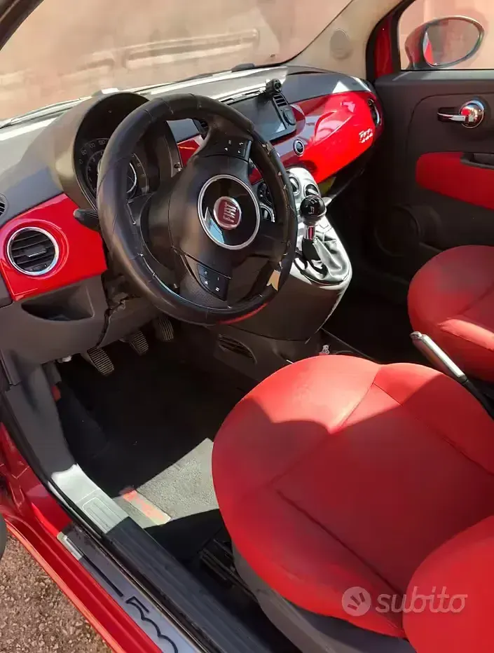 Usata Fiat 500 69 CV (50 kW) 2016 Rosso Berlina
