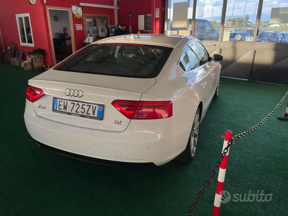 Usata Audi A5 177 CV (130 kW) 2014 Bianco Coupé