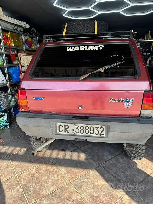 Usata Fiat Panda 4x4 1986 Rosso Utilitaria