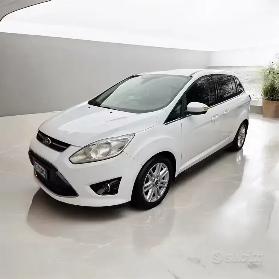 Usata Ford C-MAX Titanium 163 CV (119 kW) 2013 Bianco Monovolume