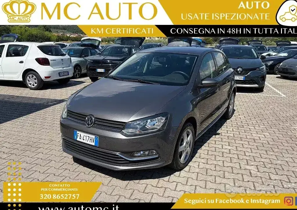 Usata VW Polo Comfortline 75 CV (55 kW) 2015 Grigio scuro Berlina
