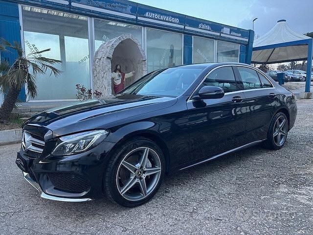 Usata Mercedes C220 Premium 170 CV (125 kW) 2017 Nero Berlina