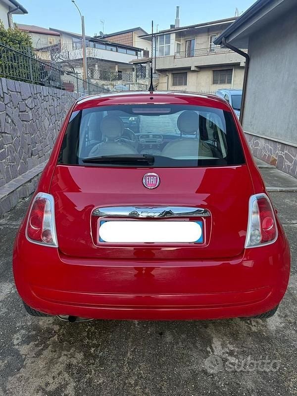 Usata Fiat 500 75 CV (55 kW) 2009 Rosso Cabrio