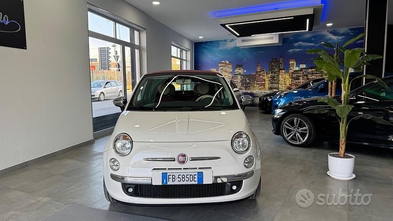 Usata Fiat 500C Lounge 69 CV (50 kW) 2014 Bianco Cabrio