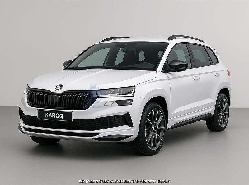 Usata Skoda Karoq SportLine 150 CV (110 kW) 2021 Bianco SUV