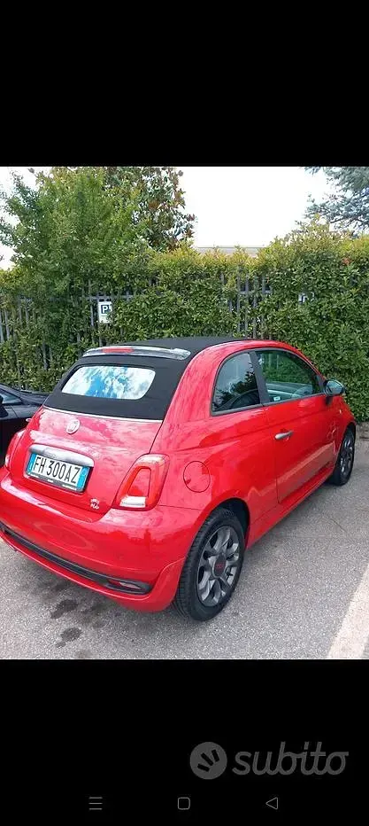 Usata Fiat 500 Sport 95 CV (69 kW) 2017 Rosso Cabrio