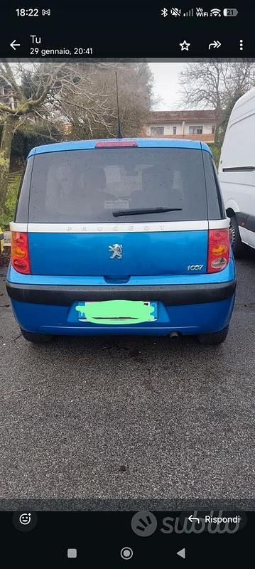 Usata Peugeot 1007 68 CV (50 kW) 2006 Blu Monovolume
