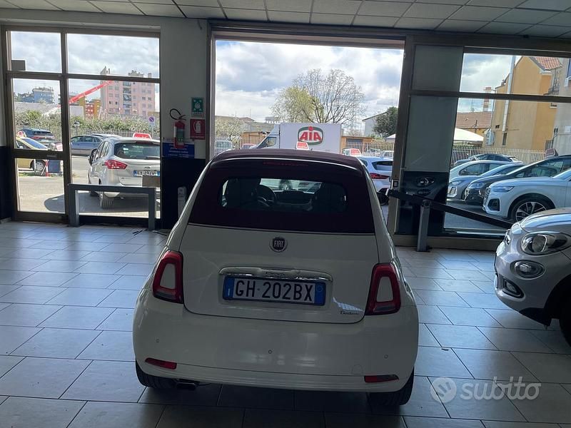 Usata Fiat 500C Lounge 69 CV (50 kW) 2019 Bianco Cabrio