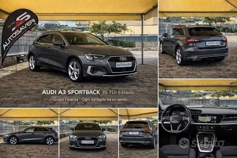 Usata Audi A3 150 CV (110 kW) 2021 Grigio Berlina