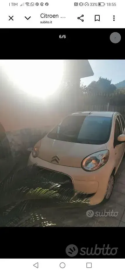 Usata Citroën C1 68 CV (50 kW) 2009 Bianco Utilitaria
