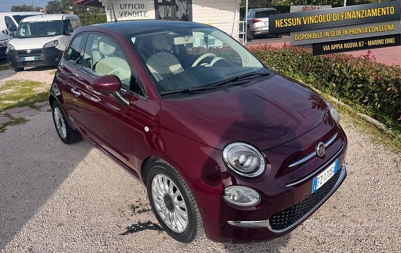 Usata Fiat 500 Lounge 69 CV (50 kW) 2019 Rosso Utilitaria