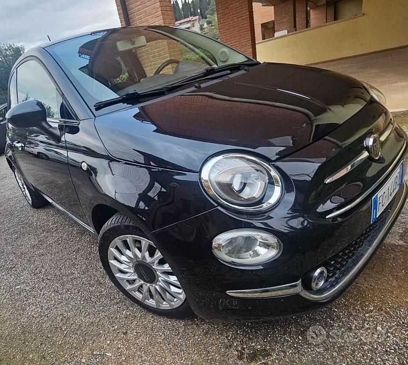 Usata Fiat 500 Lounge 69 CV (50 kW) 2016 Nero Utilitaria