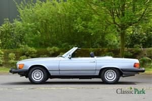 Usata Mercedes SL380 218 CV (160 kW) 1983 Blu Cabrio