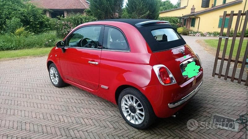 Usata Fiat 500C Lounge 69 CV (50 kW) 2014 Rosso Cabrio